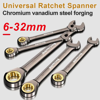 6–32 mm Universal-Torx-Schraubenschlüssel, einstellbares Drehmoment, 72-Zahn-Ratschenschlüssel für Fahrrad, Motorrad, Auto, Reparaturwerkzeuge, mechanisches Werkzeug