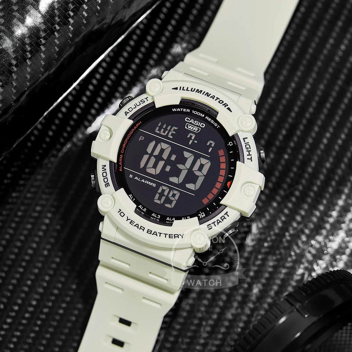 Casio Men's Watch Large Dial Sporty Model Stylish Cool Multifunctional Watches AE-1500WH-8B2.