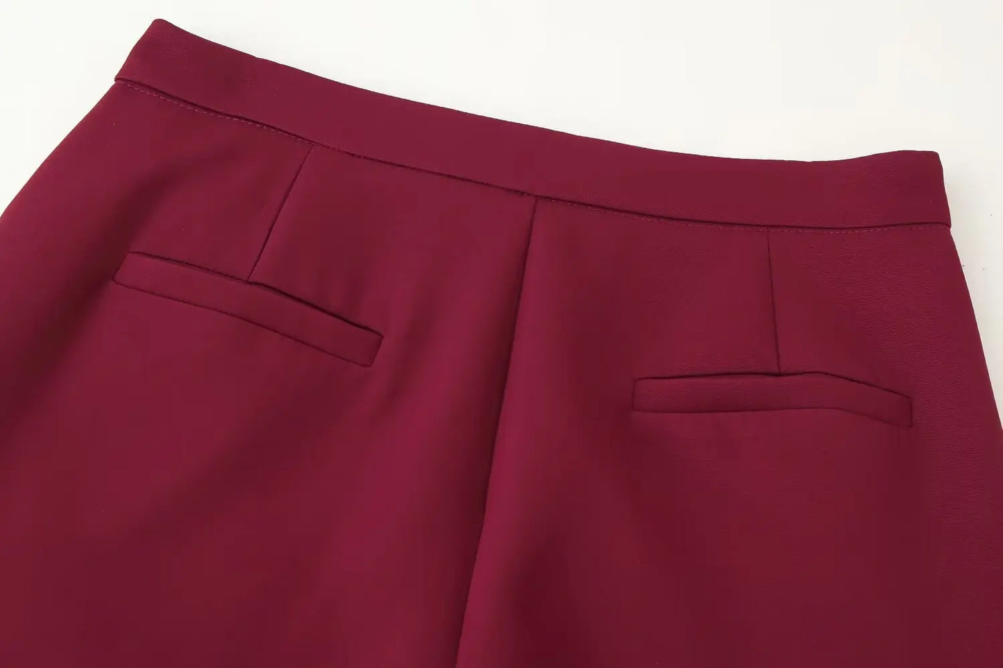 KONDALA 2025 Burgund Quaste Büro Dame Anzüge Einreiher Gerade Blazer + Moderne Gerade Lange Hosen Mode Weiblichen Anzug