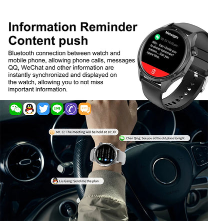 2025 New Men GPS Smart Watch 360 * 360 AMOLED Screen Bluetooth Call NFC Heart Rate Monitoring IP68 Waterproof SmartWatch for Men