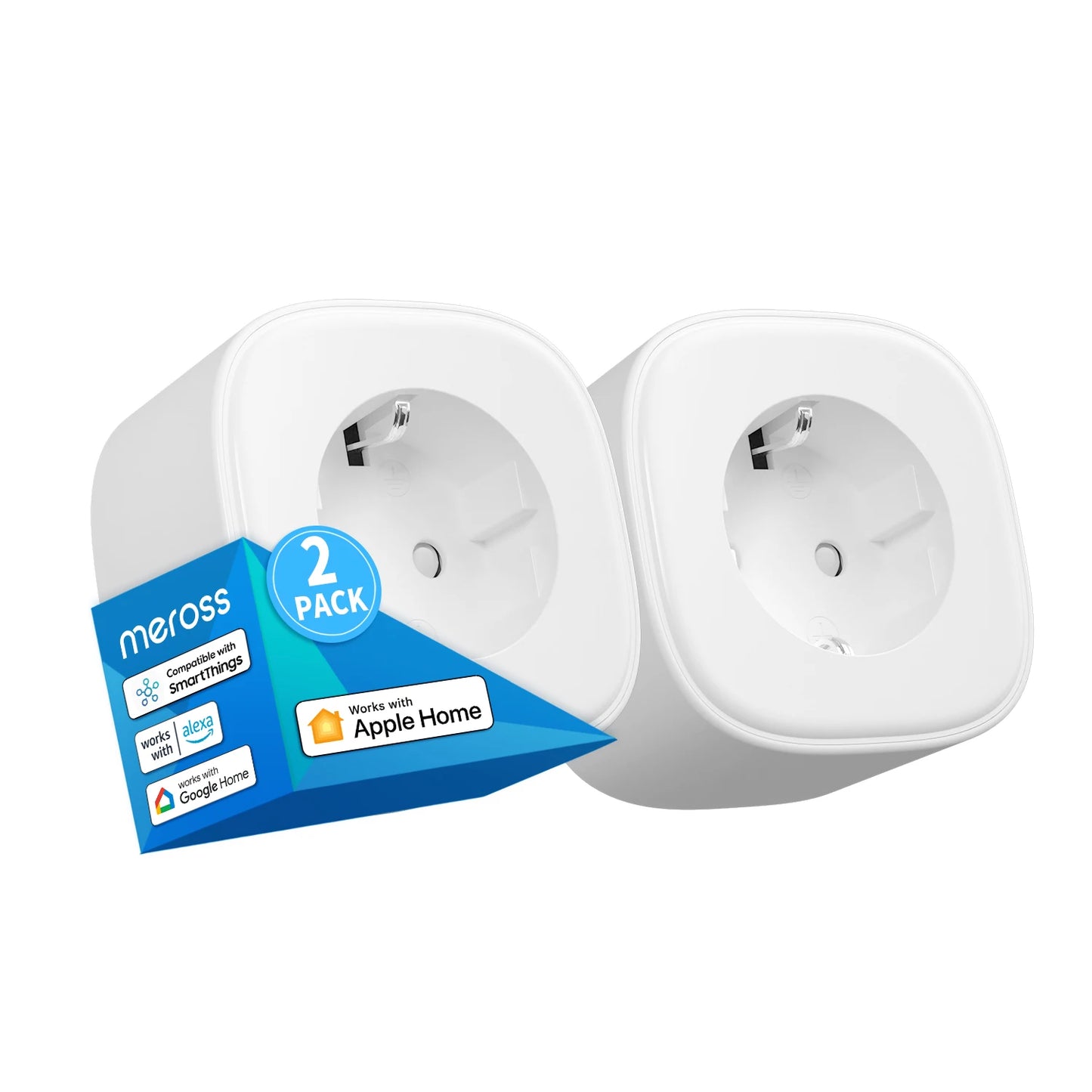 Meross 16A HomeKit Smart Plug EU WiFi Steckdose Fernbedienung Sprachsteuerung Unterstützung Alexa Google Assistant SmartThings