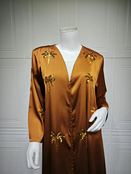 Mode Dubai Abayas für Frauen Stickerei Muslimischen Kleid Türkei Kaftan Islam Kleidung Kebaya Kaftan Marocain Femme Robe Jalabiya.