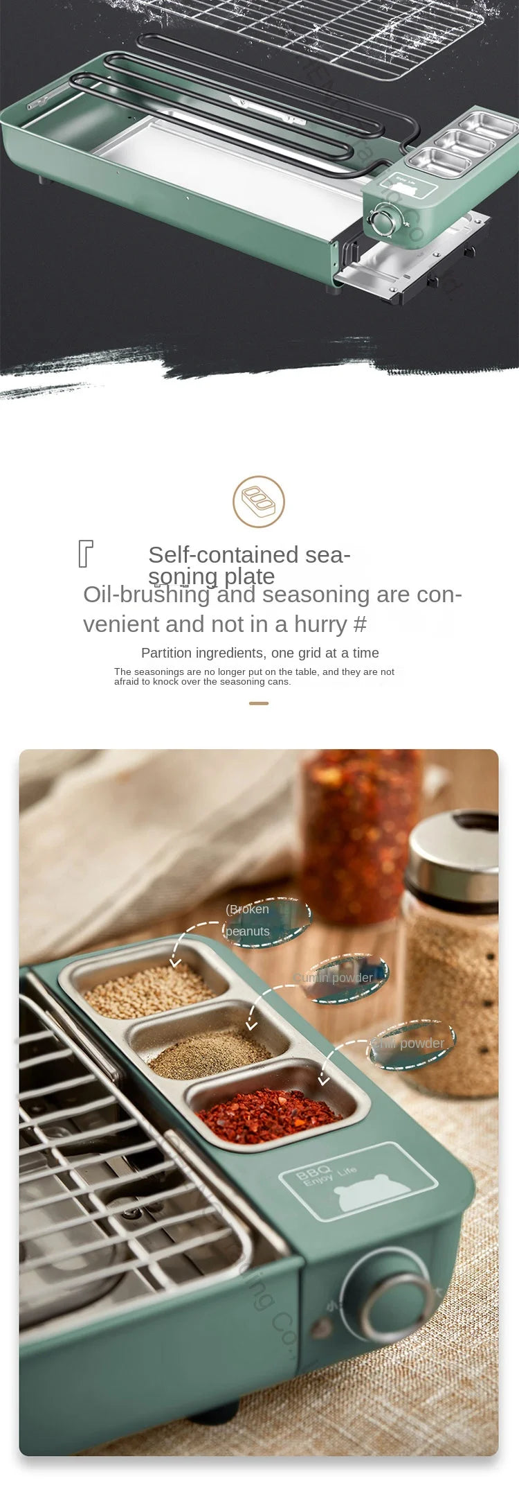 Household 220v Electric Oven Household Self-service Barbecue Oven Barbecue Mutton Kebabs Korean Small Multi- Function Indoor La.