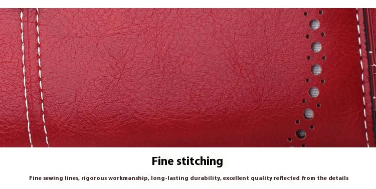 Fashionable new hollow out coin purse for women's oily leather phone bag, long zipper handbag,coin bag Triple fold ladies wallet.