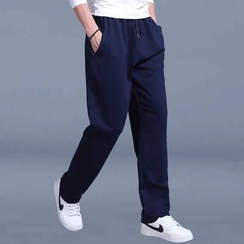 Men Straight Leg Casual Sports Pants Male Exercise Jogging Trousers Gym Sports Pantsdrawstring Design Suitable for Outdoor Wear.