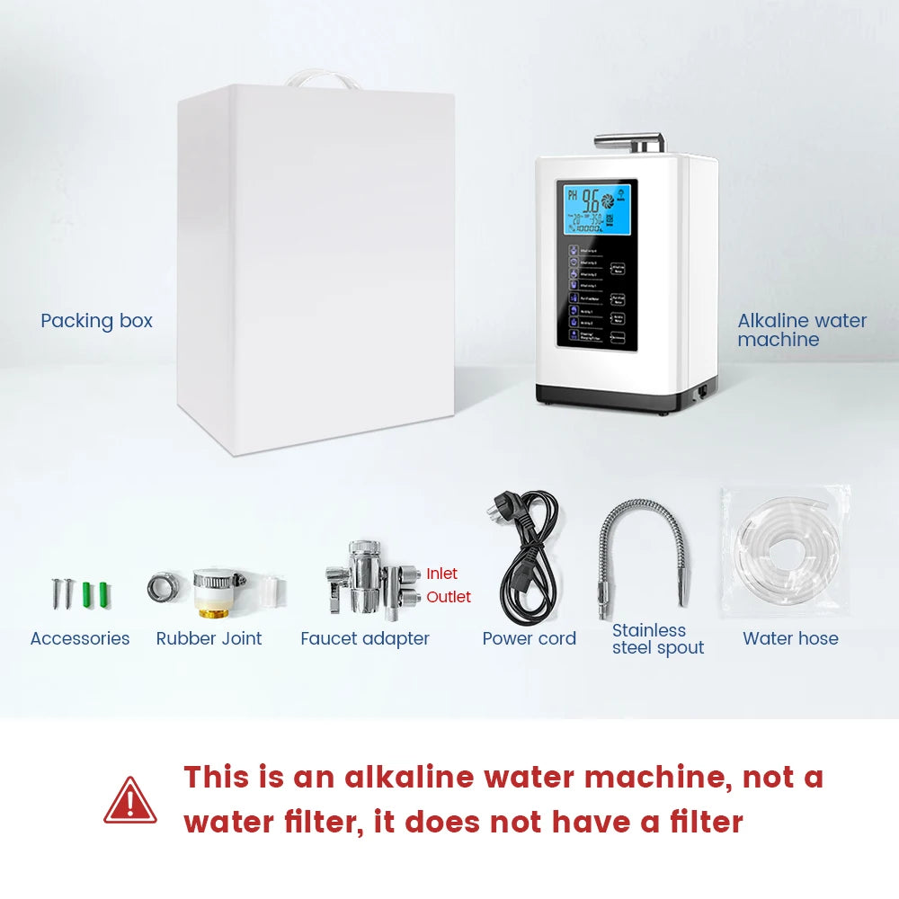 Alkaline Water Machine Ionizers PH Water Device Alkaline Water Dispenser 5 Plate Platinum Coating Alkaline Water Ioniser Machine.