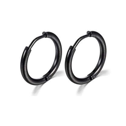 2022 New Simple Stainless Steel Small Hoop Earrings for Women Men Cartilage Ear Piercing Jewelry Pendientes Hombre Mujer.