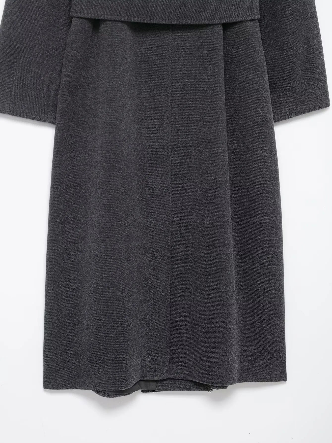 TFMLN Lange Mäntel für Damen mit Stehkragen, 2025, Winter, neuer Trenchcoat mit Gürtel, Vintage, einfache Oberbekleidung, elegante Mode, weiblich