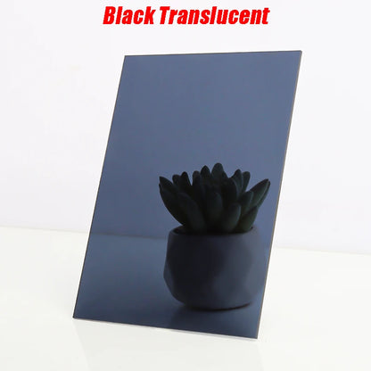 2mm 3mm 4mm 5mm Thick Acrylic Board Glossy Semi Transparent Black Organic Plastic Board Organic Glass Polymethyl Methacrylate