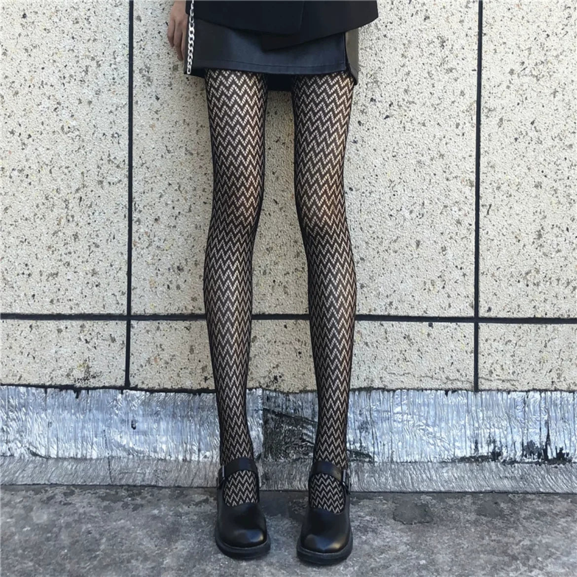 Woman Girls Fashion Gothic Fishnet Stockings Snake Skull Stripeds Socks Mesh Tights Panties Lolita Plus Size Pantyhose Leggings