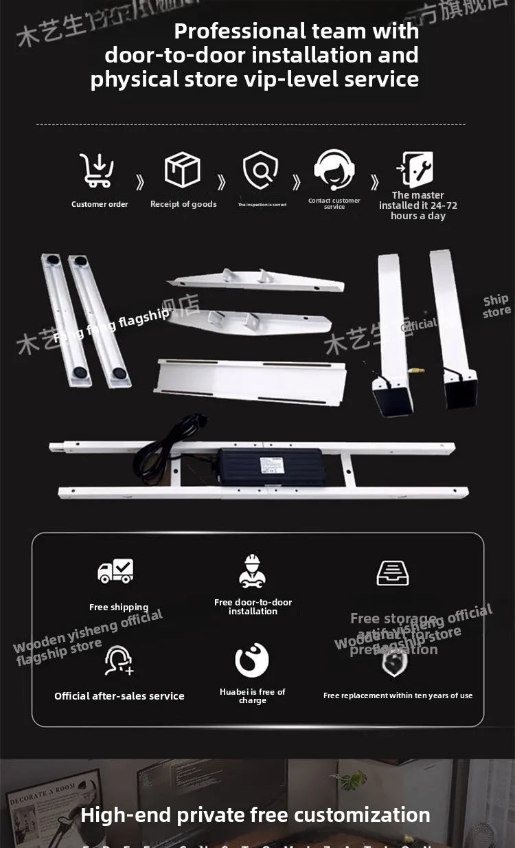 Elektrischer höhenverstellbarer intelligenter Stehschreibtisch, Computer-Workstation, Heimbüro, Gaming-Tisch, Arbeitszimmer, Schreibtisch, Desktop-Computer