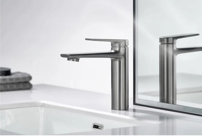 VGX Bathroom Faucets Luxury Gold Basin Mixer Sink Faucet Gourmet Washbasin Tapware Hot Cold Water Tap Brass Chrome Black Grey