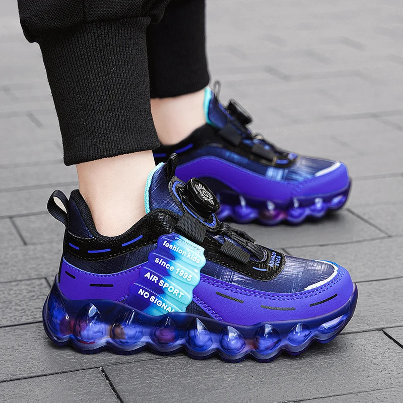 New Anti-skid Leather Kids Sneakers for 5-16Years Girls Casual Walking Footwear Non Slip Children Boys Sport Running Sneaker.