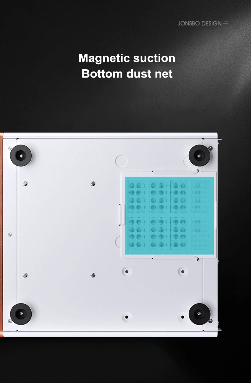 Jonsbo V12 Hyperbolic Glass PC Case MATX ITX Computer Case Seaview Room Desktop Case Mini Side Transparent Chassis 12cm Case Fan.