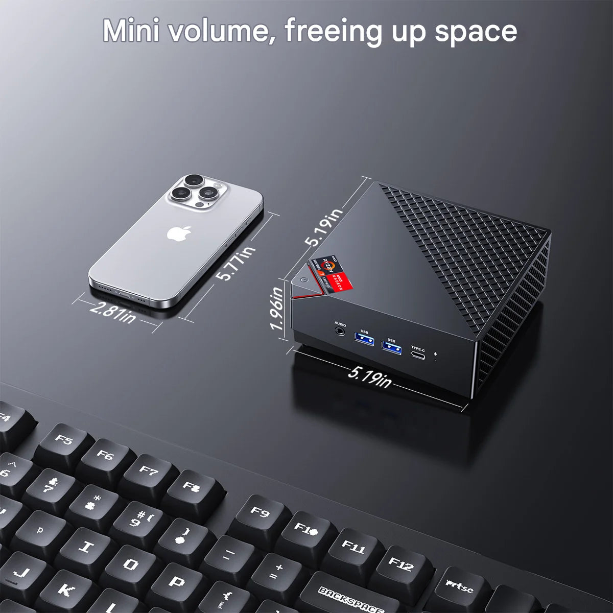 ACEMAGIC AM06Pro MINI PC AMD Ryzen 7 5825U 16/32GB RAM 512GB SSD Windows 11 Pro MINI Computer Wifi6 BT5.2 4K Triple Display.