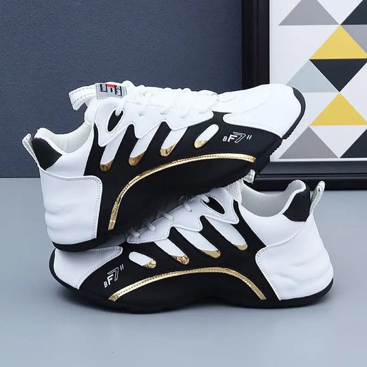 Luxury Men's Sneakers High Quality Leather Casual Shoes for Men Fashion All-match Sport Shoes Platform Comfor Men Running Shoes.