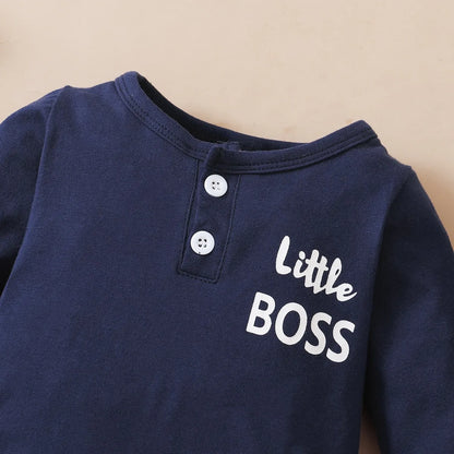 0-12 Monate Neugeborene Baby Bodysuit Kleinkind Baby Stram pler lange Ärmel Brief druck Overall Hut Mode niedlichen Stil tägliche Kleidung