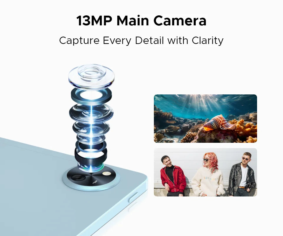 DOOGEE U11 Android 15 Tablet 11 Ultra-clear 90Hz Display 4GB RAM 128GB ROM 8580mAh Battery Dual Speaker Supports Widevine L1