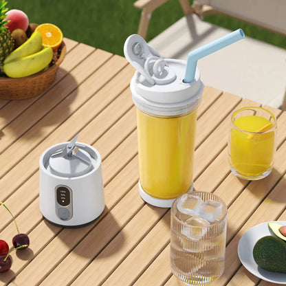 New Portable Juicer Dual-use Juice Cup USB 4000mAh Battery Indoor Outdoor Fruit Blender 300W Smoothie Juice Bottle Cup Blender.