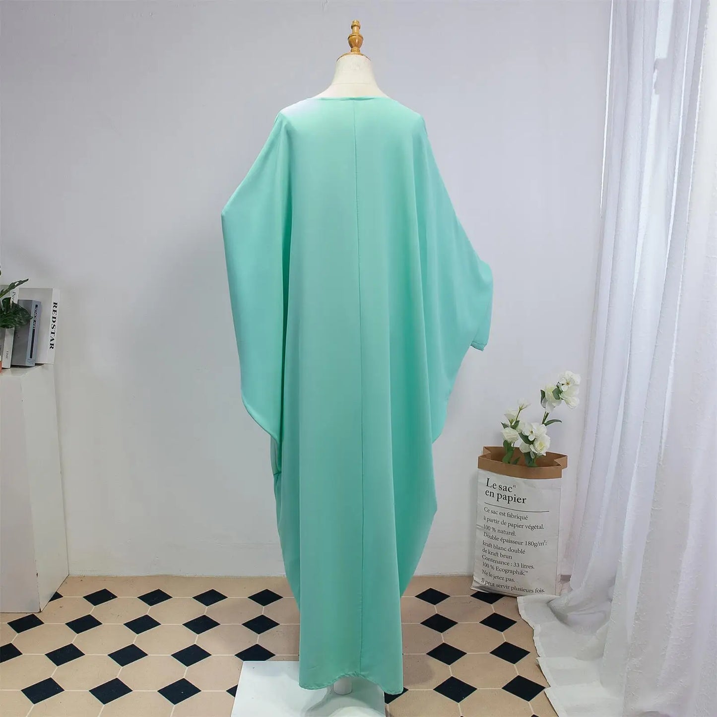 Two Pieces Muslim Abaya Women Jilbab Islamic With Hijab Clothing Dubai Saudi Robe Turkish Modesty Prayer Dresses Loose Kaftans.