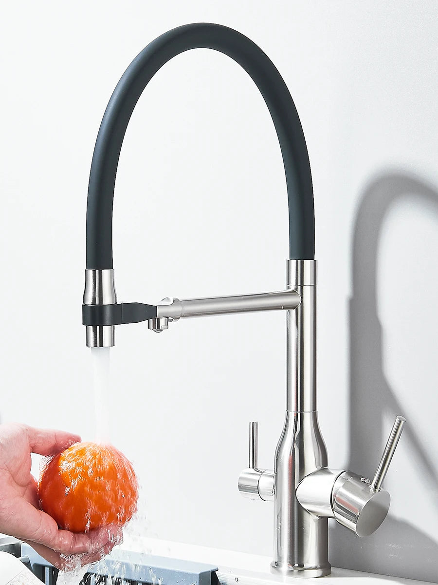Filtered Kitchen Faucet Purification Tap With Magnetic Sprayer Kitchen Faucet Filtered Water Purification Feature Kitchen Tap