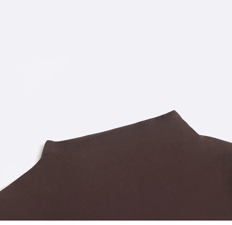 SOISOU 5 Colors Half-High Collar Slim Fit Yoga Top Women's Pilates Pullover Sports Long Sleeve High Elastic Fitness T Shirt.