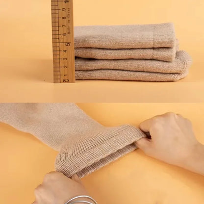 2Pairs/Men's Socks Super Thick Wool High Quality Merino Wool Socks Business Fall Winter Comfortable Mid-leg Socks Large Size Men.