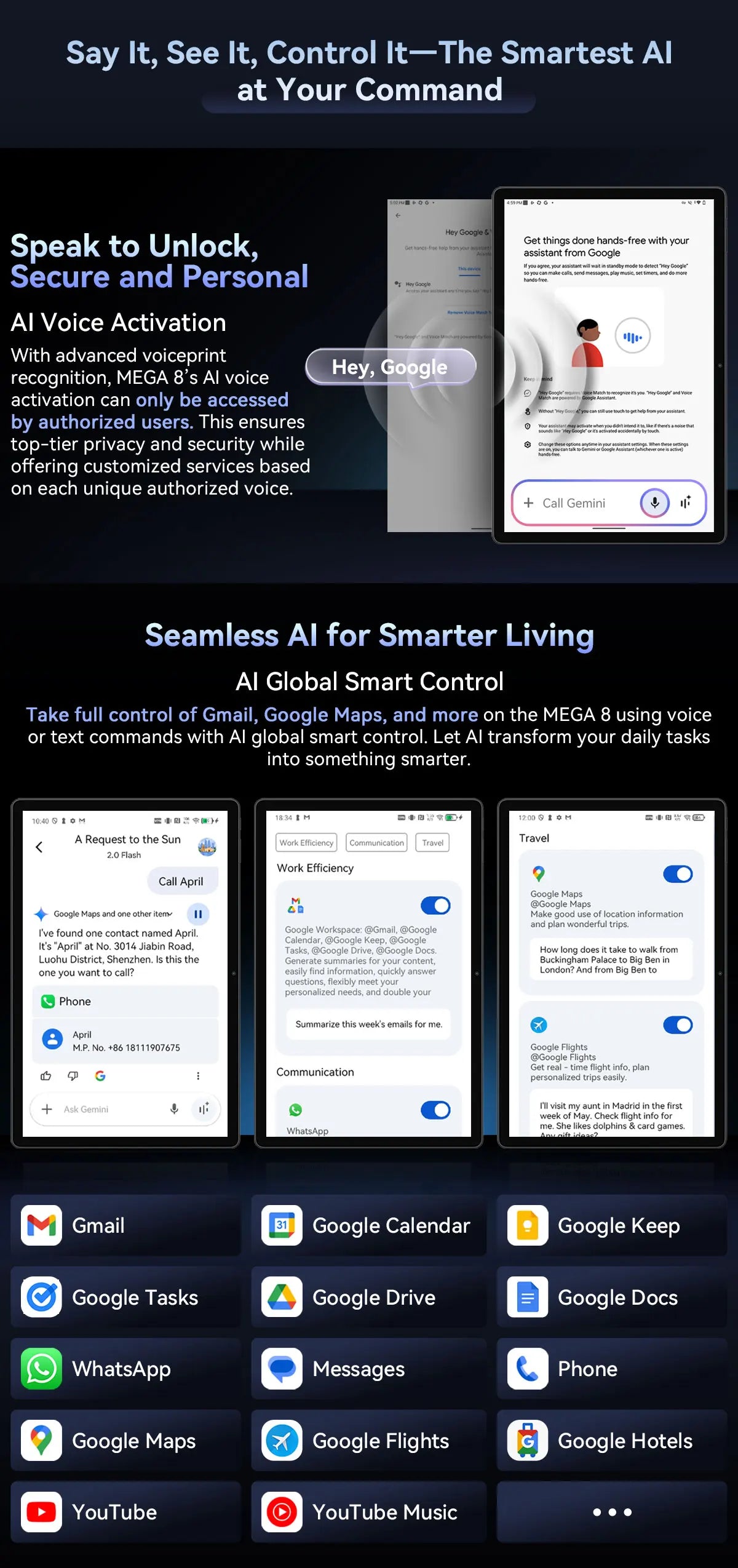 Blackview MEGA 8 Tablet 13‘’ 2K FHD Display, Octa Core T620 Android 15, 12GB RAM, 512GB ROM, 50MP + 13MP Camera, 11000 mAh.