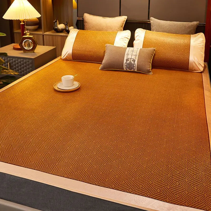 WASART Summer bamboo rattan mattress adult baby cool sleeping mat kit 90/150 single double bed foldable sheet bed protection pad