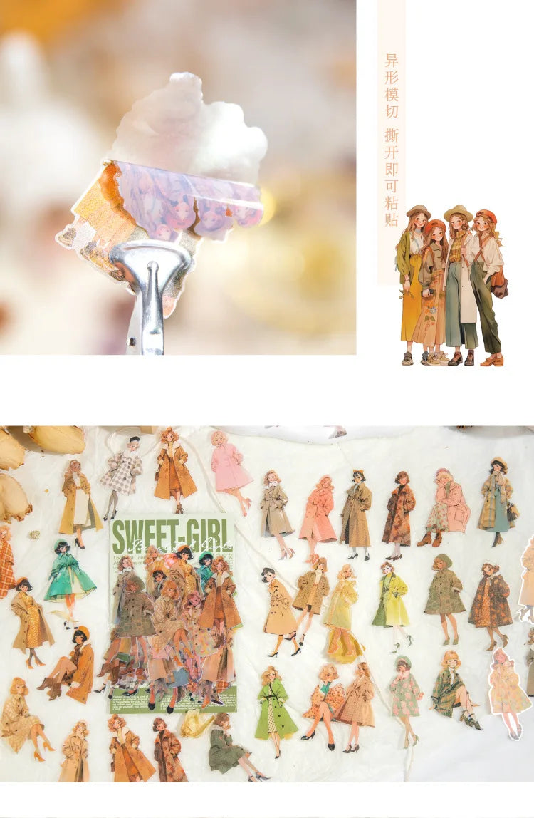 60 stücke/1 Los kawaii Briefpapier Aufkleber Streifzug Talk Junk Journal ing dekorative mobile Scrap booking für Aufkleber Sammelalbum.