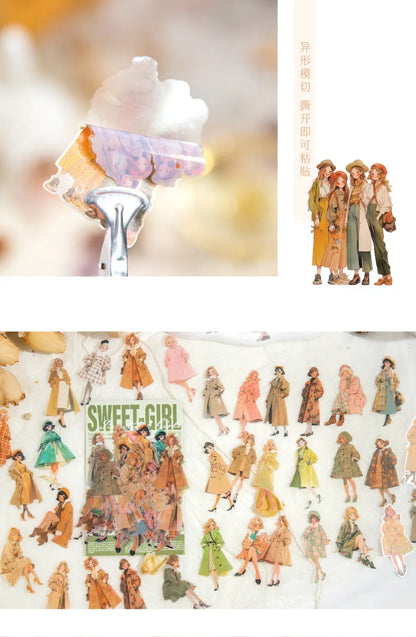 60 stücke/1 Los kawaii Briefpapier Aufkleber Streifzug Talk Junk Journal ing dekorative mobile Scrap booking für Aufkleber Sammelalbum.