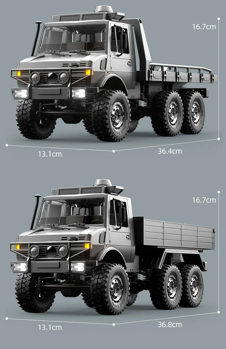 C8823 6WD RC Car 1/18 Off-road Remote Control Vehicle 2.4G High Speed Climbing Transport Rescue Crawler Model Toys for Children