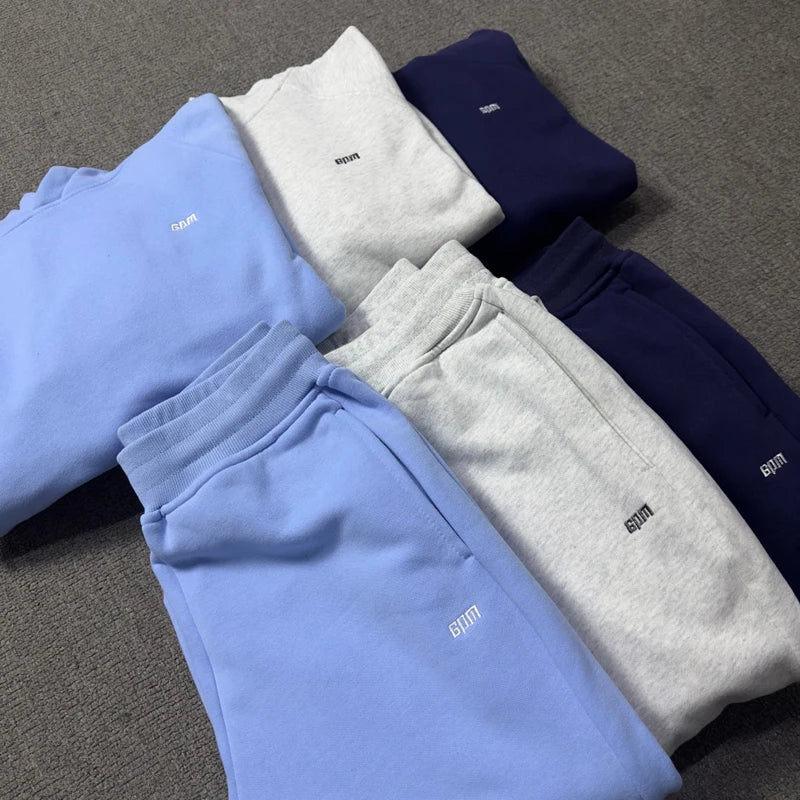 Classic Embroidered Letter Small Logo 6PM Hoodies Loose Cotton Casual Pants Men Women Hoody Sweatshirt Streetwear Clothing.