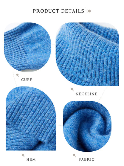 Gestrickte Pullover Kaschmir Pullover frauen 100% Merino Wolle Rollkragen Mode Pullover Winter Herbst Jumper Top Weibliche Kleidung