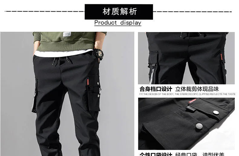 New Men Cargo Tactical Pants Work Combat Multi-pockets Casual Training Trousers Overalls Clothing Joggers Hiking Mens Cargo Pant.