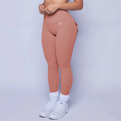 2025 Allure The Band Gym Leggings Women High Waist Tights Pants Peach Hip with Pockets Women Workout Gym Leggings ATB Yoga Pants