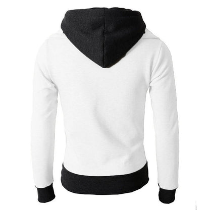 Zipper Men Jackets Autumn Winter Casual Fleece Coats Bomber Jacket Scarf Collar Fashion Hooded Male Outwear Slim Fit Hoody.