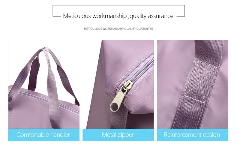 UNIXINU Carry On Travel Duffle Bag Nylon Waterproof Sports Gym Tote Bags for Women Large Capacity Storage Luggage Handbag.