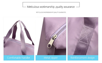 UNIXINU Carry On Travel Duffle Bag Nylon Waterproof Sports Gym Tote Bags for Women Large Capacity Storage Luggage Handbag.