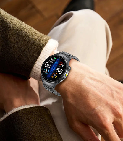 1.43'' HD Sapphire Smart Watch Bluetooth Call Blood Fat Uric Acid Heart Rate Body Analysis Five Organs Health Smartwatch Men Wom