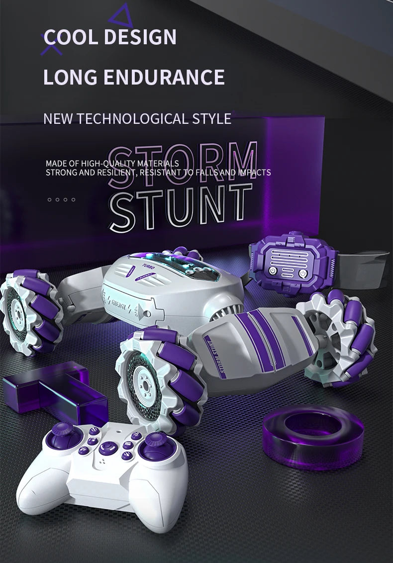 Teeggi S922 2.4G RC Stunt Car 4WD Double Remote Control 360° Degree Rotation RC Off Road Climbing Kids Rc Drift Car Toy for Gift