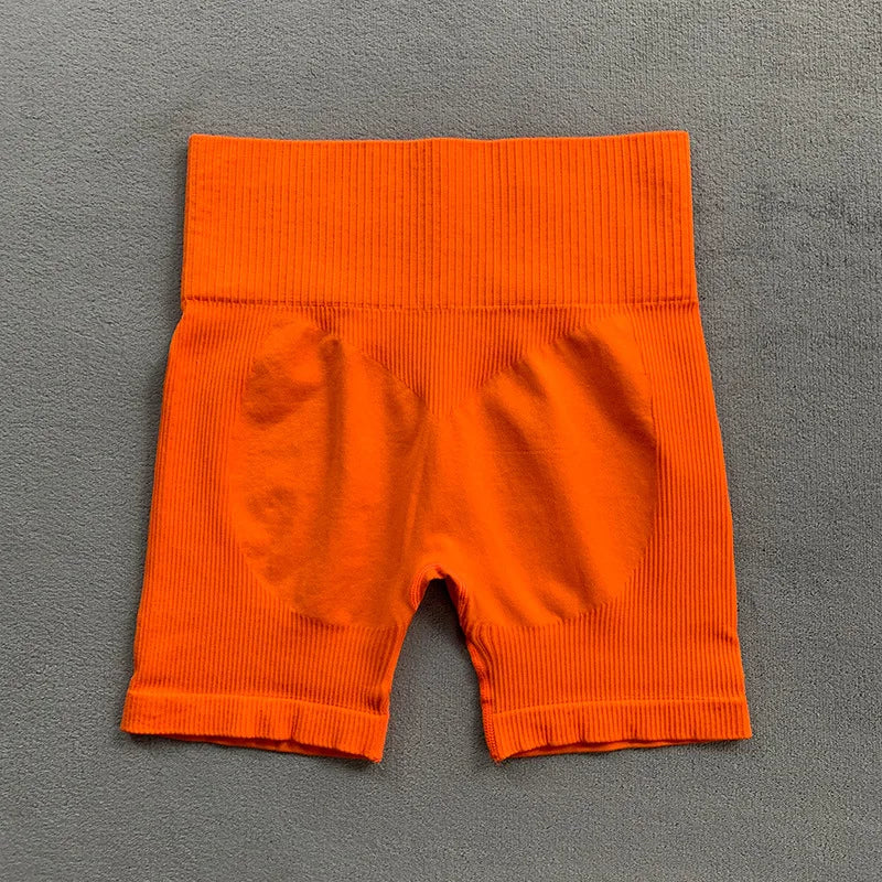 Fitness Yoga Set Seamless Sport Women's Sportswear High Waist Leggings Workout Outfits Two Piece Shorts Sets Womens Gym Clothing.