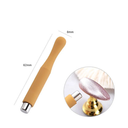 Cat Eye Magnet for Nails Double-Headed Nail Magnet Tool Set Strong Nail Art Magnet Stick 3D Line Strip Effect Manicure Design.