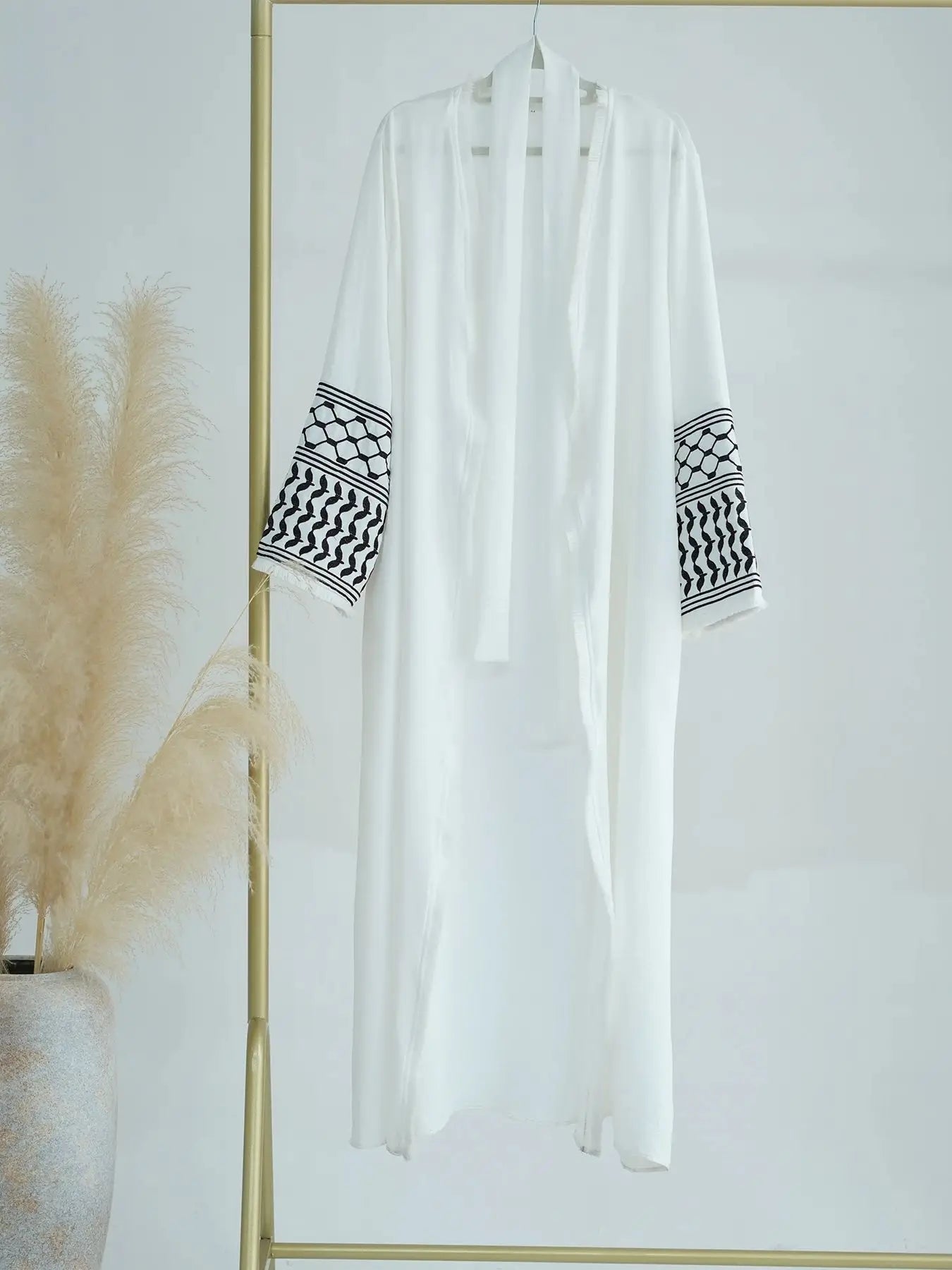 Ramadan Embroidery Muslim Modest Kimono Abaya Damen Dubai Luxury Islam Women Cardigan Dresses Kebaya Kaftan Robe Femme Musulman