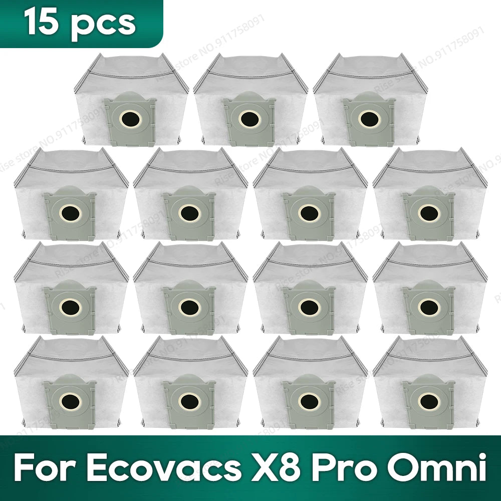 Compatible for Ecovacs X8 Pro Omni Accessories Main Side Brush Hepa Filter Rag Dust Bag Replacement Parts