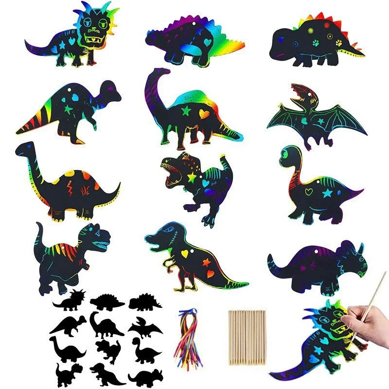 Dinosaurier Dekoration Party Supplies Glas Maske Kuchen Topper Banner PVC Stroh Papa Kreis Geschenktüten Dinosaurier Tier Gefälligkeiten Liefert