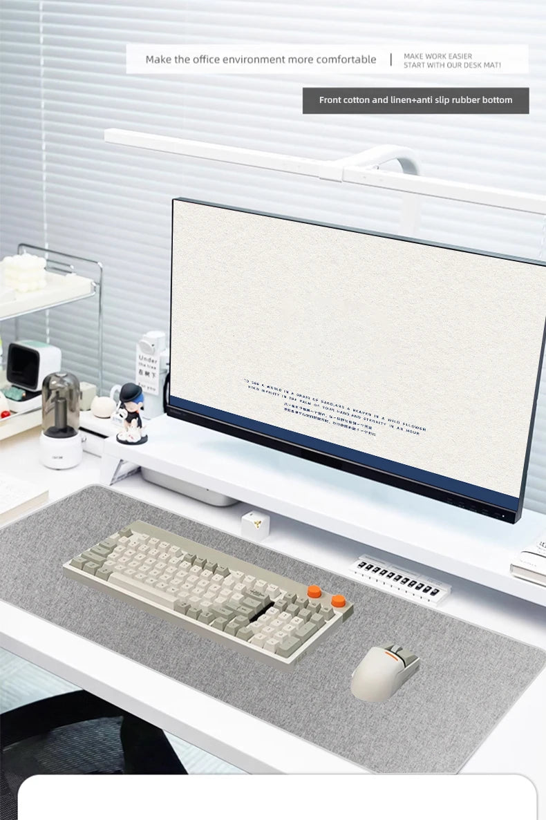 Cotton and Linen Rubber XXL Mouse Pad Gaming MousePad Large Desk Mat Gaming PC Desk Mat Keyboard Pad Computer Desk Pad.