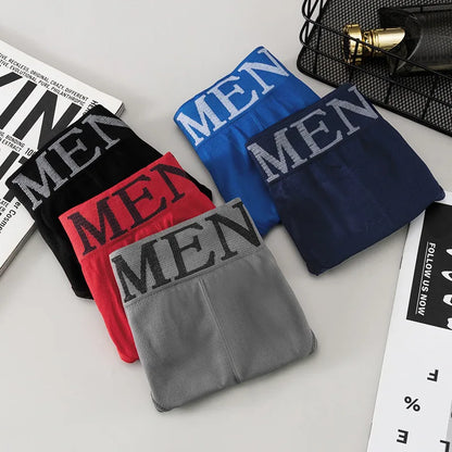 4pcs Mens Sexy Briefs Teenager Sport Underwears Plus Size Fat Men's Underpant Panties Students Breathable Fashion Casual Panties.