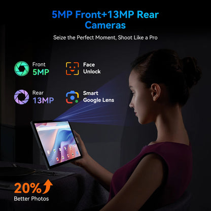 TABWEE T90 Android 15 Tablet with BT Keyboard,Mouse - Gemini AI, 24GB (8+16)RAM 128GB ROM, Octa Core T615, Gaming Tablet 11 Inch.