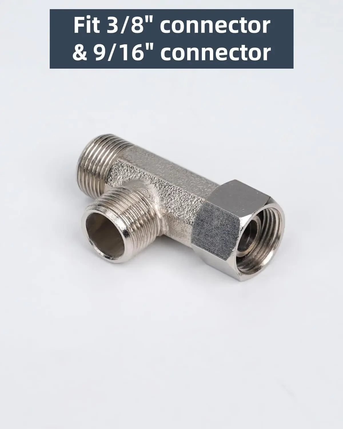 3 Way T Valve Adapter Connector Copper Brass 3/8 1/2 9/16 7/8  for Diverter Bath Toilet Bidet Sprayer Shower Head Water Pipes